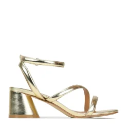 New EOS Footwear PETRICIA LEATHER BLOCK HEEL SANDALS