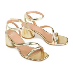 New EOS Footwear PETRICIA LEATHER BLOCK HEEL SANDALS