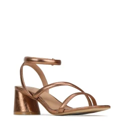 New EOS Footwear PETRICIA LEATHER BLOCK HEEL SANDALS