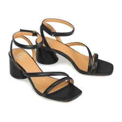 New EOS Footwear PETRICIA LEATHER BLOCK HEEL SANDALS