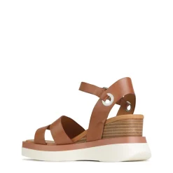 Hot EOS Footwear SASKIA STRAP WEDGE SANDALS LEATHER