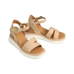 Hot EOS Footwear SASKIA STRAP WEDGE SANDALS LEATHER