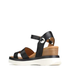 Hot EOS Footwear SASKIA STRAP WEDGE SANDALS LEATHER