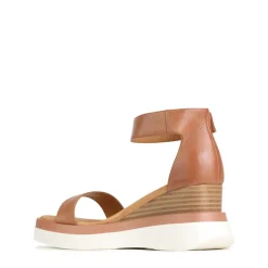 Shop EOS Footwear SASKINA WEDGE SANDALS LEATHER