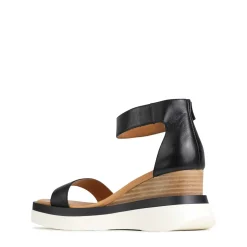 Shop EOS Footwear SASKINA WEDGE SANDALS LEATHER