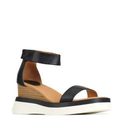 Shop EOS Footwear SASKINA WEDGE SANDALS LEATHER