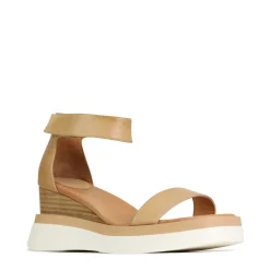 Shop EOS Footwear SASKINA WEDGE SANDALS LEATHER
