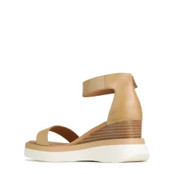 Shop EOS Footwear SASKINA WEDGE SANDALS LEATHER