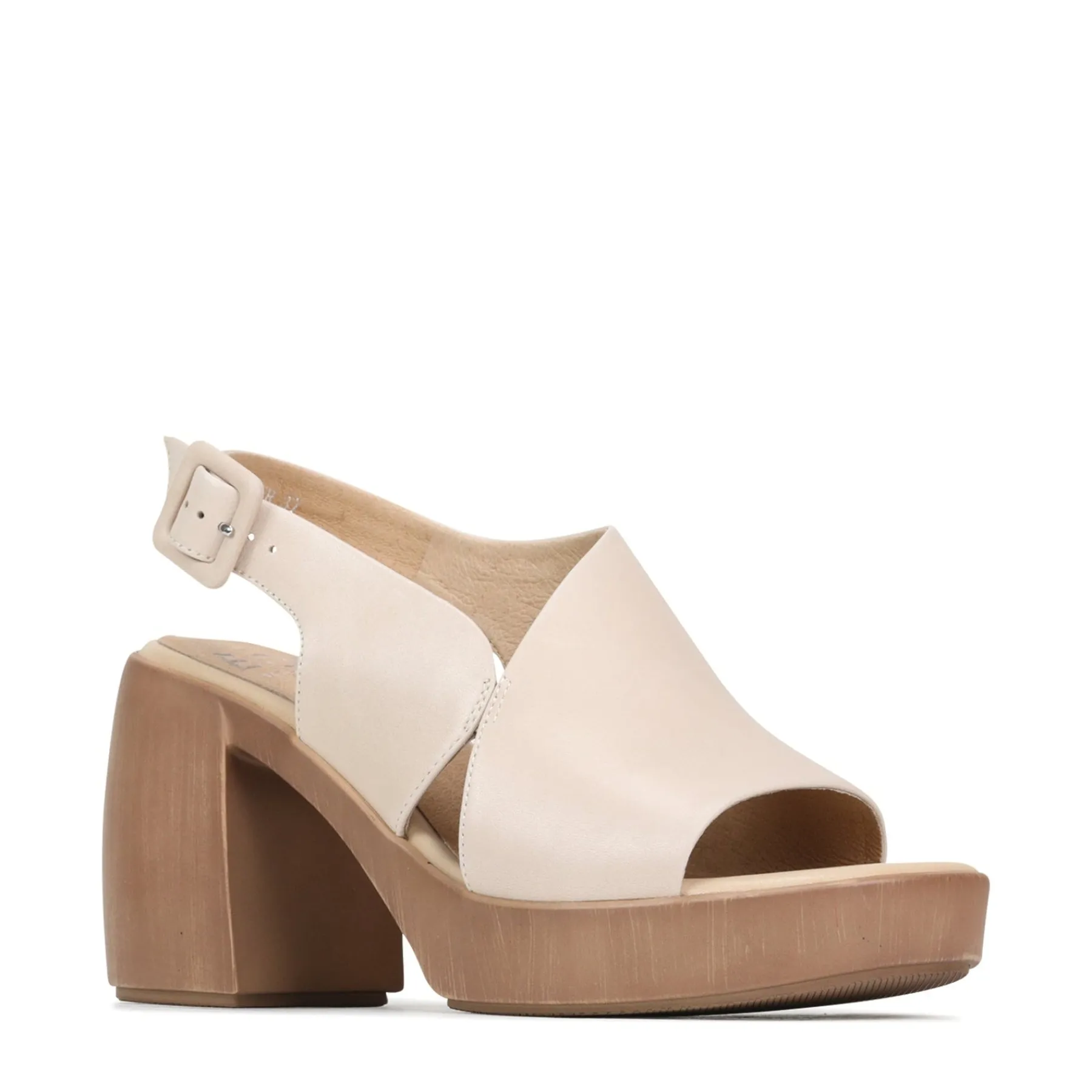 Discount EOS Footwear SPICER LEATHER BLOCK HEEL SANDALS