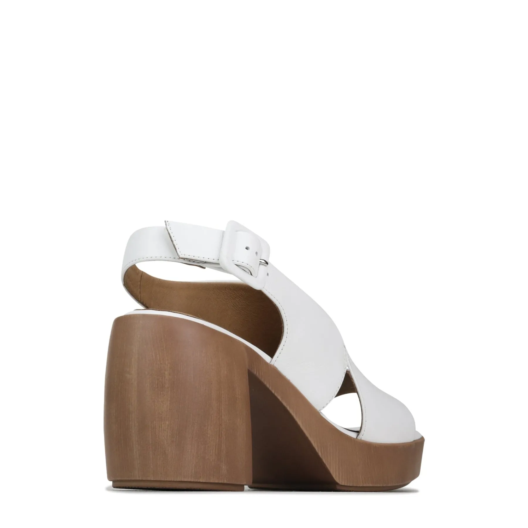 Discount EOS Footwear SPICER LEATHER BLOCK HEEL SANDALS