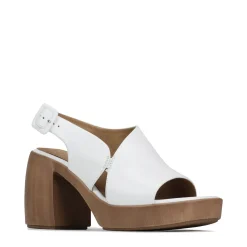 Discount EOS Footwear SPICER LEATHER BLOCK HEEL SANDALS