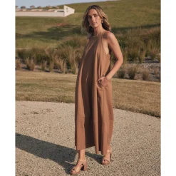 Fashion EOS Footwear SPIGA LEATHER BLOCK HEEL SANDALS