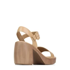 Fashion EOS Footwear SPIGA LEATHER BLOCK HEEL SANDALS
