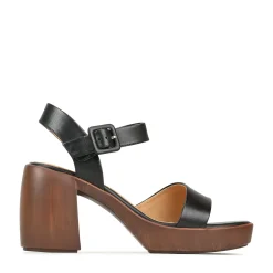 Fashion EOS Footwear SPIGA LEATHER BLOCK HEEL SANDALS