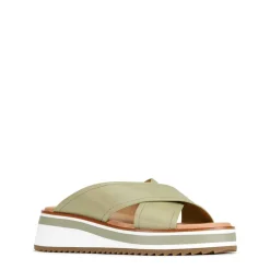 Cheap EOS Footwear SPORT LEATHER CROSSOVER SLIDE SANDAL