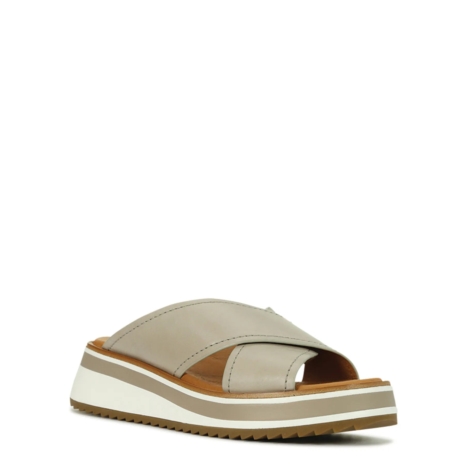 Cheap EOS Footwear SPORT LEATHER CROSSOVER SLIDE SANDAL