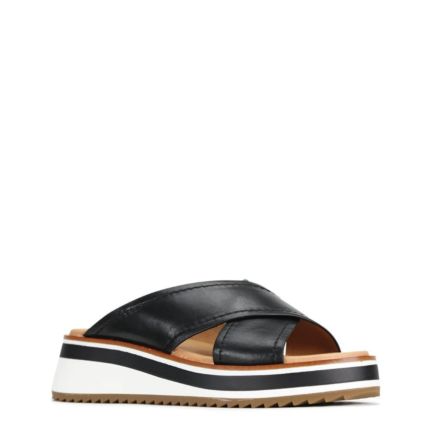 Cheap EOS Footwear SPORT LEATHER CROSSOVER SLIDE SANDAL