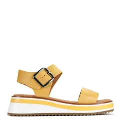 Best EOS Footwear SPORTY LEATHER WEDGE SANDAL