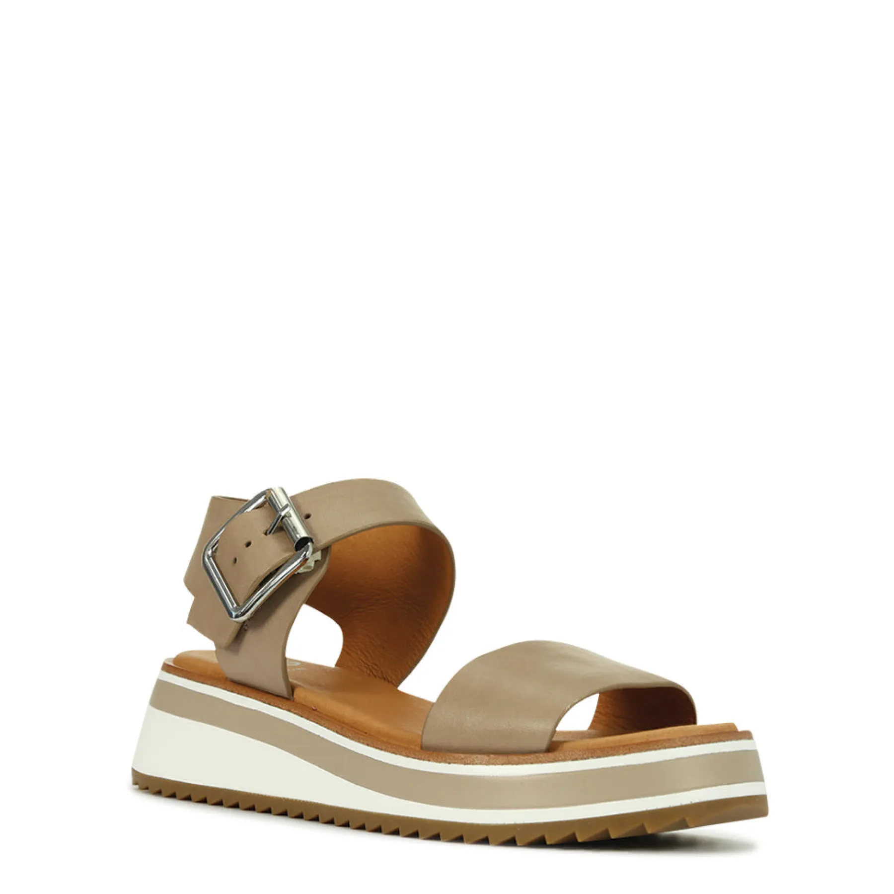 Best EOS Footwear SPORTY LEATHER WEDGE SANDAL