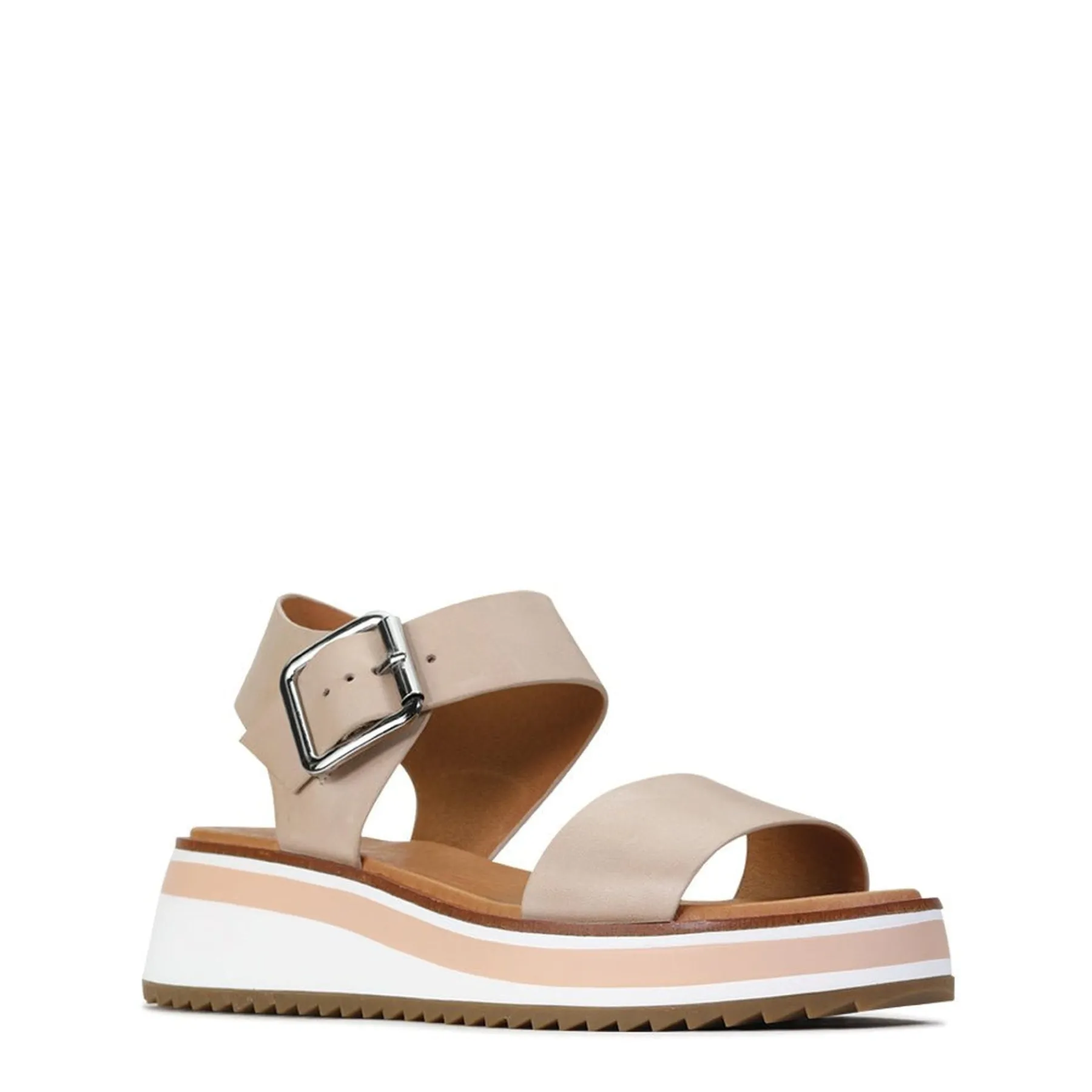 Best EOS Footwear SPORTY LEATHER WEDGE SANDAL