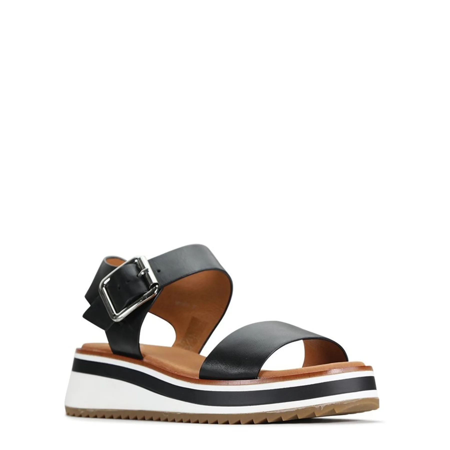 Best EOS Footwear SPORTY LEATHER WEDGE SANDAL