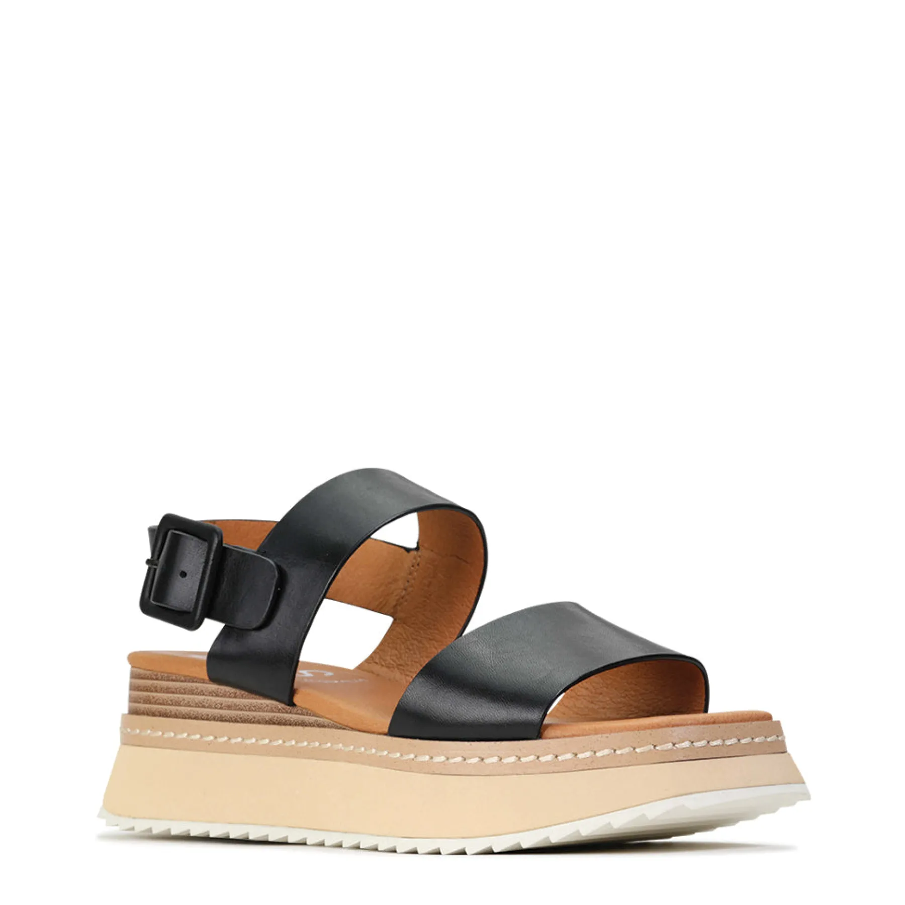 Online EOS Footwear TONAL LEATHER WEDGE SANDAL