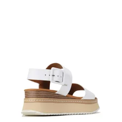 Online EOS Footwear TONAL LEATHER WEDGE SANDAL