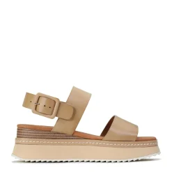 Online EOS Footwear TONAL LEATHER WEDGE SANDAL