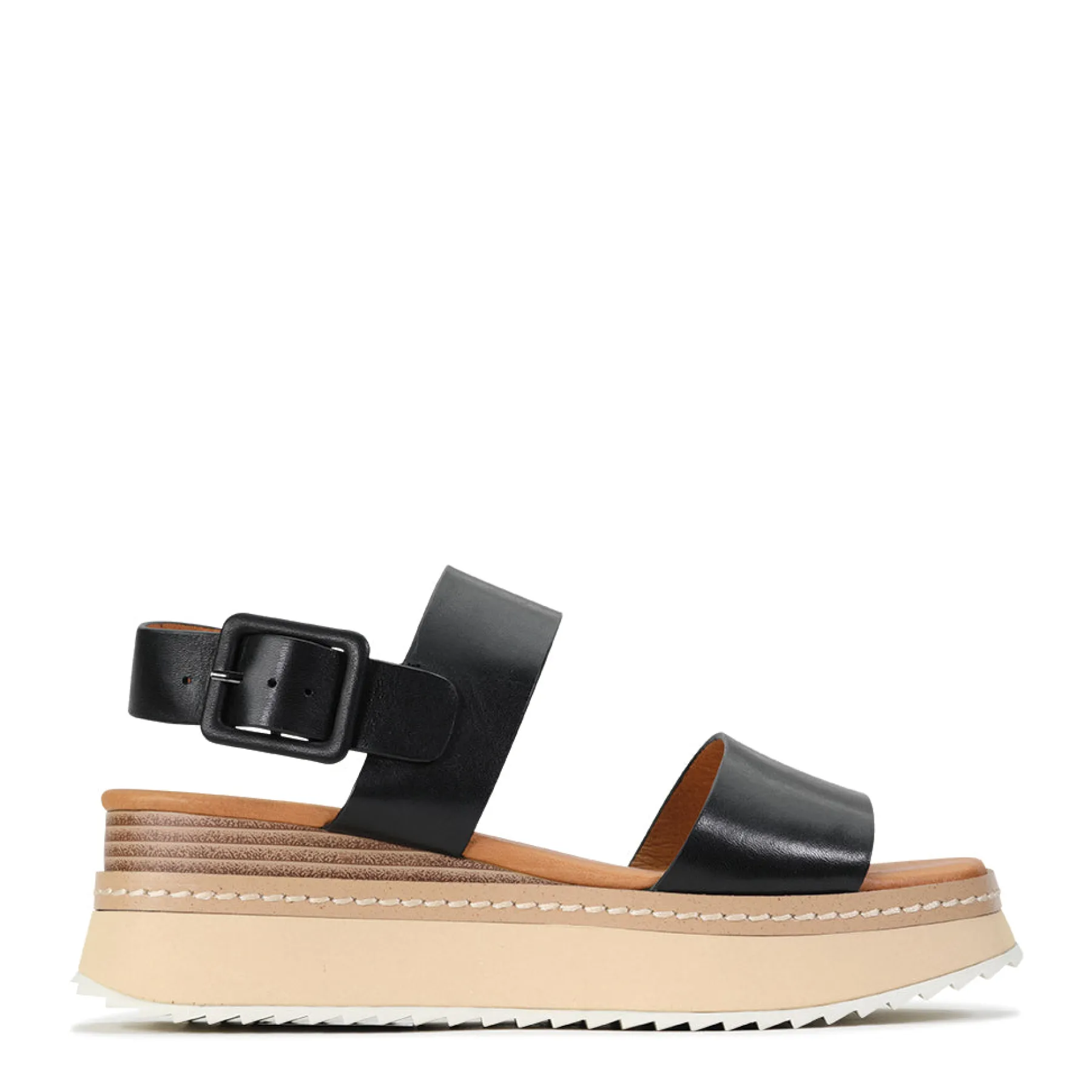 Online EOS Footwear TONAL LEATHER WEDGE SANDAL
