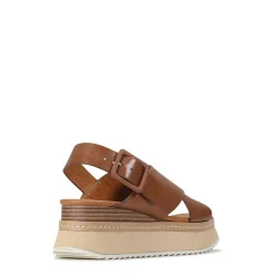 Store EOS Footwear TONALITIES LEATHER PLATFORM WEDGE SANDALS