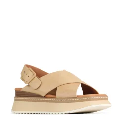 Store EOS Footwear TONALITIES LEATHER PLATFORM WEDGE SANDALS