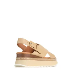 Store EOS Footwear TONALITIES LEATHER PLATFORM WEDGE SANDALS