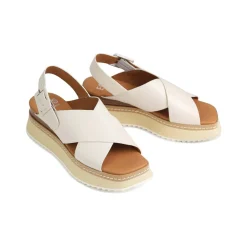 Store EOS Footwear TONALITIES LEATHER PLATFORM WEDGE SANDALS