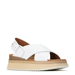 Store EOS Footwear TONALITIES LEATHER PLATFORM WEDGE SANDALS