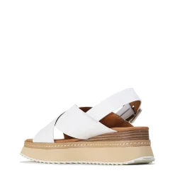 Store EOS Footwear TONALITIES LEATHER PLATFORM WEDGE SANDALS