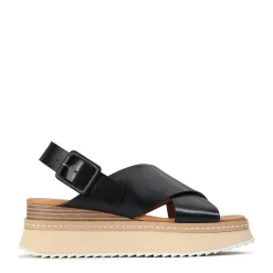 Store EOS Footwear TONALITIES LEATHER PLATFORM WEDGE SANDALS