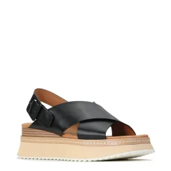 Store EOS Footwear TONALITIES LEATHER PLATFORM WEDGE SANDALS