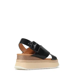 Store EOS Footwear TONALITIES LEATHER PLATFORM WEDGE SANDALS