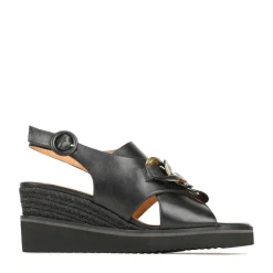 Discount EOS Footwear WAYFARER LEATHER WEDGE SANDALS