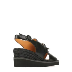 Discount EOS Footwear WAYFARER LEATHER WEDGE SANDALS