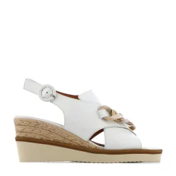Discount EOS Footwear WAYFARER LEATHER WEDGE SANDALS