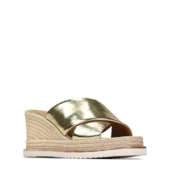Store EOS Footwear ZELIE LEATHER WEDGE ESPADRILLE SANDALS