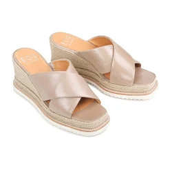 Store EOS Footwear ZELIE LEATHER WEDGE ESPADRILLE SANDALS